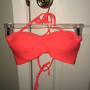 💥Target orange push-up bandeau bikini top💥